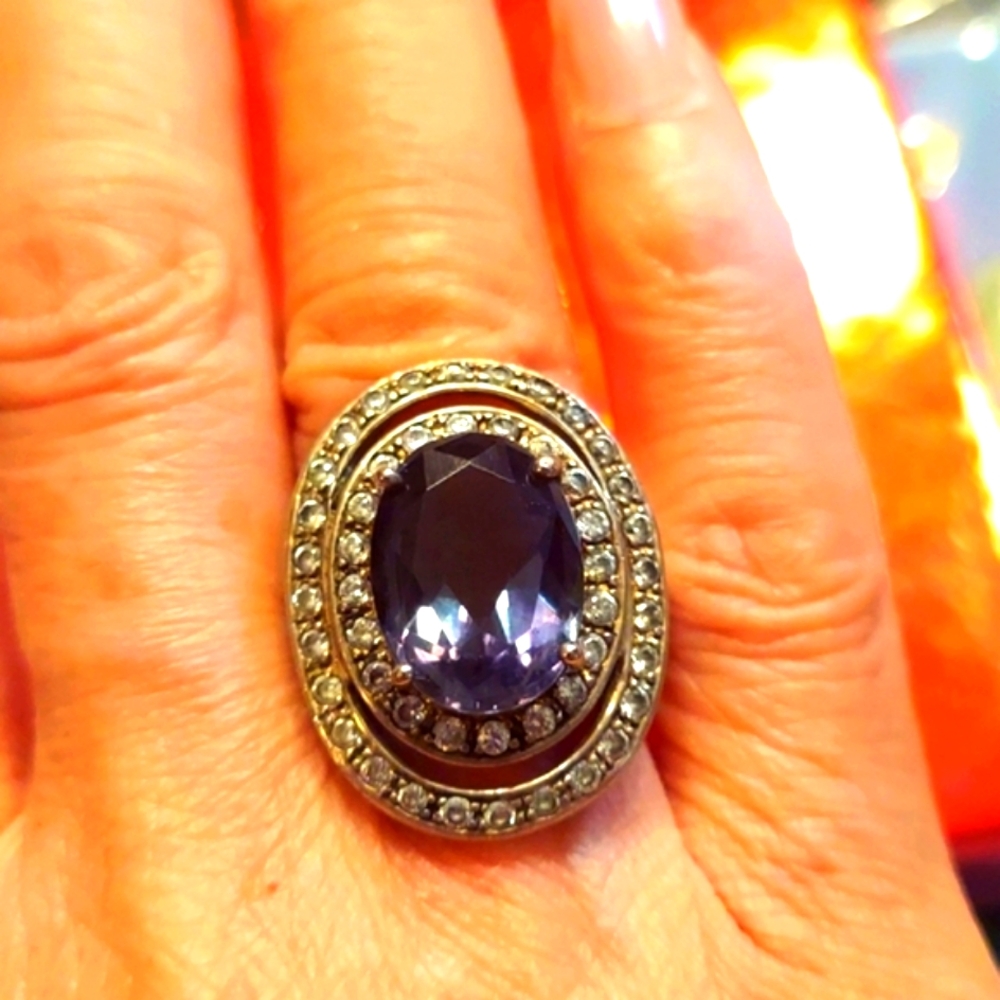 π Bold navy blue stone sterling .π - Picture 7 of 9